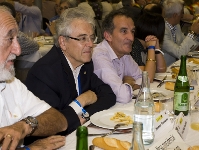Trmens, en el primer sopar de la Trobada Mundial de Penyes de Donosti, a Tolosa. Foto: lex Caparrs (FCB).