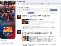 Barça top on Facebook