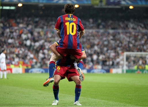 Messi, goleador de la ida. Foto: Miguel Ruiz (FCB).