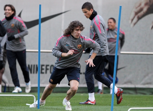 Puyol out for Tuesdays game