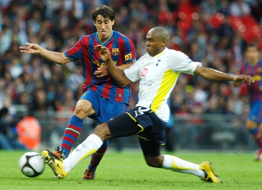 Bojan, jugant contra el Tottenham la Wembley Cup del 2009. Fotos: Arxiu FCB