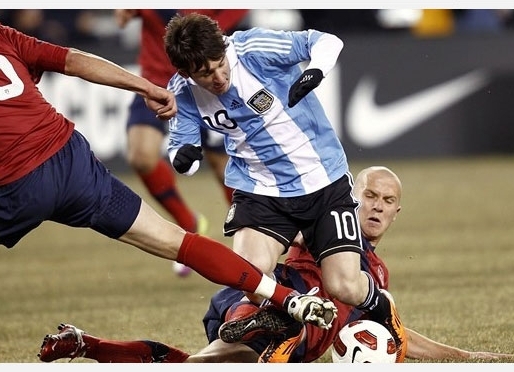 Messi, en accin. Fotos: fifa.com