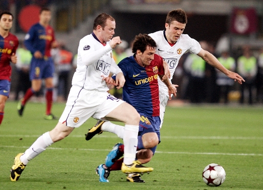 Messi, en el transcurso de la final de la Liga de Campeones en Roma. Foto: Archivo FCB