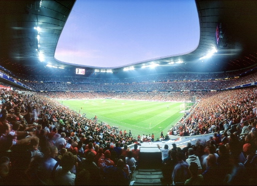El Allianz Arena, escenario de la Copa Audi que contar con la participacin del FC Barcelona.