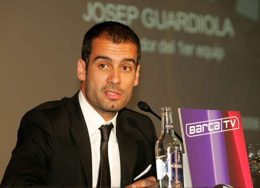 Josep Guardiola va ser presentat com a tcnic del primer equip el 17 de juny del 2008. Fotos: Arxiu FCB