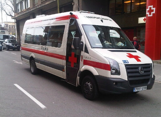 Uno de los vehículos que la Cruz Roja utilizará en este desplazamiento. Foto: Cruz Roja