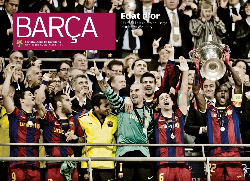 Abidal i Wembley, protagonistes de la Revista Barça.