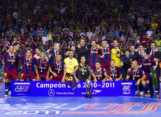 El Barça Alusport accede a la Supercopa como campeón de Liga. Fotos: Archivo FCB.