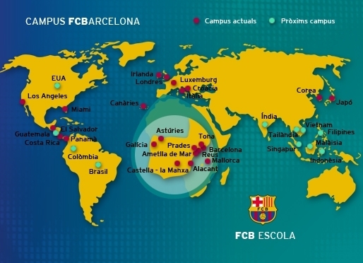 Els campus oficials del FC Barcelona augmenten de 4.000 a 18.000 participants