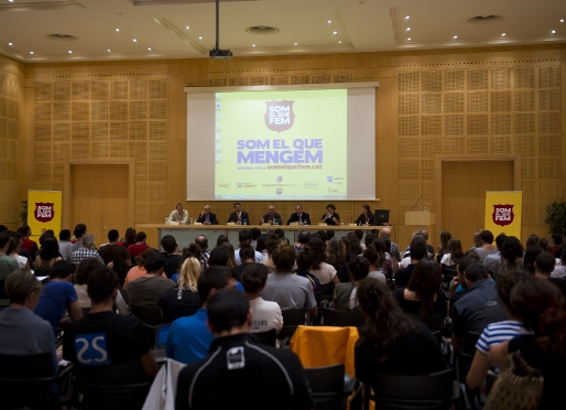 Casi 250 personas han asistido a la conferencia este miércoles. Foto: Àlex Caparrós / FCB