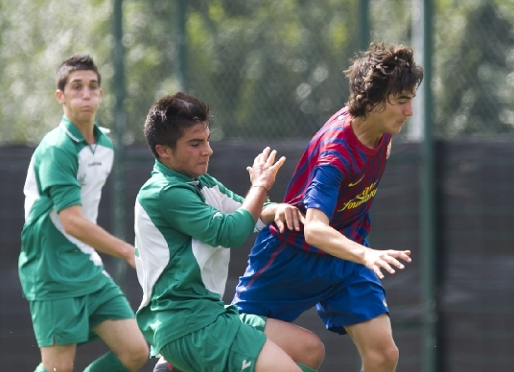 Joel Hueras és un dels cinc fitxatges del Juvenil B. Fotos: Àlex Caparrós/FCB