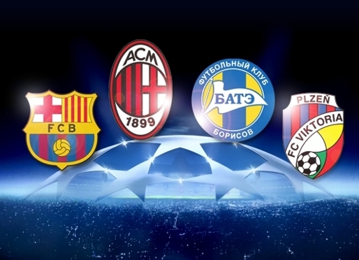 Milan, Bate and Pilsen in Baras group in Champions League