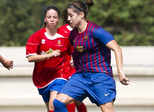 Vicki ha marcat dos gols al debut blaugrana a la Superlliga. Foto: Àlex Caparrós/FCB