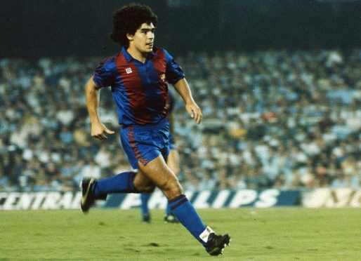 Maradona, Bara and Napoli player