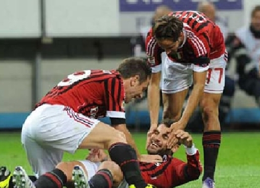 Celebración de los jugadores del Milan. Foto:www.acmilan.com