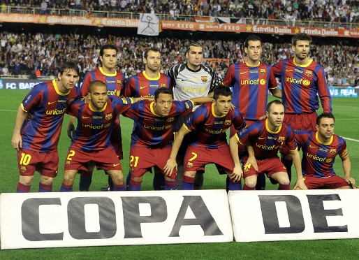 Once inicial del Barça en la final de la Copa del Rey de la temporada pasada Foto: Miguel Ruiz - FCB
