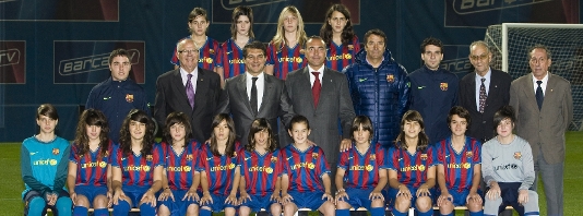 Imatge del reportatge titulat:FC Barcelona Infantil-Alev  