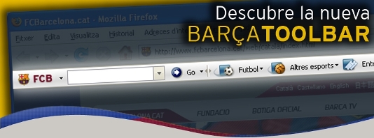 Imagen del reportaje titulado: Barça Toolbar. ¡Descárgala gratis aquí!  