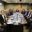Primera reunin de la Junta Directiva. Fotos: lex Caparrs / Miguel Ruiz (FCB)