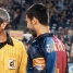 Guardiola, que durante muchos aos fue capitn del FC Barcelona, acon Julen Guerrero.
