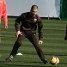 Josep Guardiola ha participat en un dels rondos que ha format l'equip.