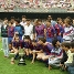 El Bara llueix, al Camp Nou, la Copa del Rei guanyada contra la Reial Societat la temporada 1987/88.