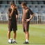Guardiola i Vilanova, en un moment de la sessi.