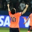 Messi, en el cielo. El argentino fue el autor del gol decisivo en la final del Mundial de Clubs (2-1). Foto: Archivo FCB