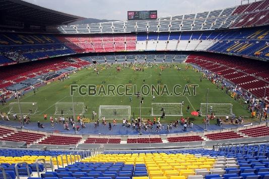 Vista panormica del Camp Nou.