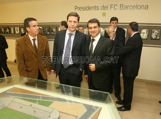 La visita al Museo del FC Barcelona ha puesto el punto y final a la visita de la delegacin rusa.