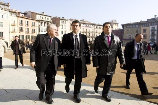 En la reunin de Junta slo han faltado dos directivos, Josep Anton Colomer y Xavier Sala i Martin. (Foto: lex Caparrs - FCB)