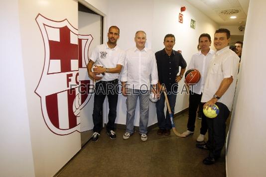 Tambin hicieron una visita por los interiores del Camp Nou. (Foto: Miguel Ruiz - FCB)