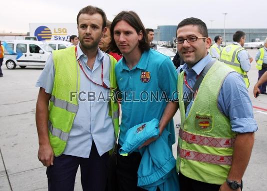 Messi, en Barajas