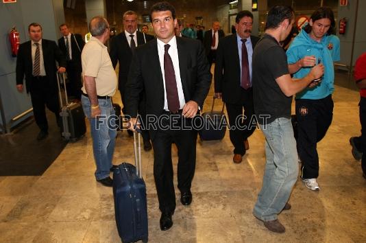 El presidente Joan Laporta ha viajado a Madrid.
