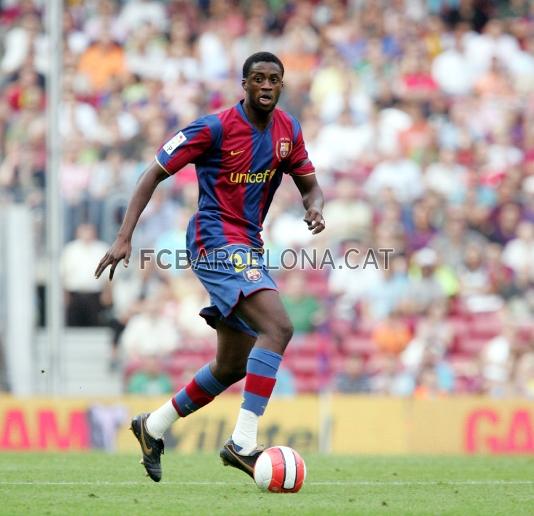 Tour Yaya, el dia del seu debut oficial al Camp Nou, en qu va fer un gol fantasma a l'Athletic Club (3-1).