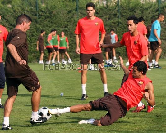 Alves, exercitant-se sempre al mxim.