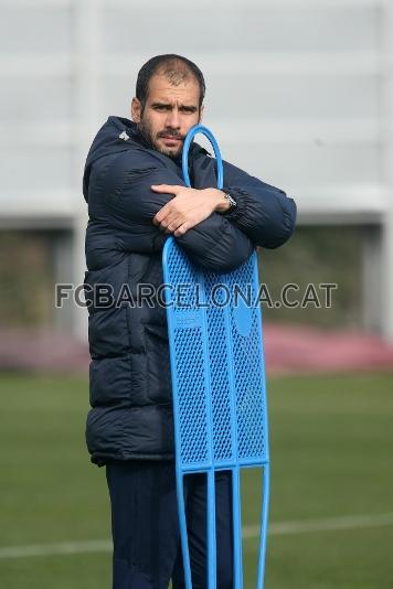 Guardiola, reflexiu. (Foto: Miguel Ruiz - FCB)