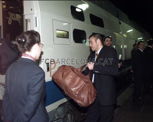 Luis Enrique, subiendo al Euromed. Foto: Miguel Ruiz - FCB