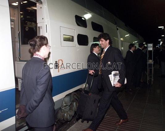 Nadal tambin viaj a Valencia para disputar los octavos de Copa del ao 1988. Foto: Miguel Ruiz - FCB