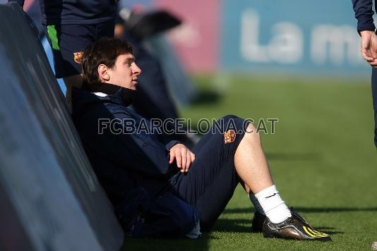 Messi contina con su proceso de recuperacin. (Fotos: Miguel Ruiz - FCB)