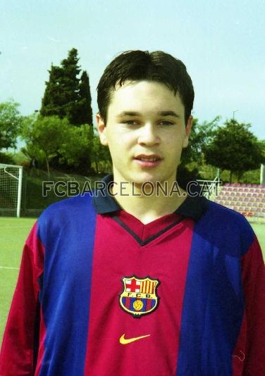 Andrs Iniesta ingres en la disciplina barcelonista en septiembre de 1996, cuando slo tena 12 aos.