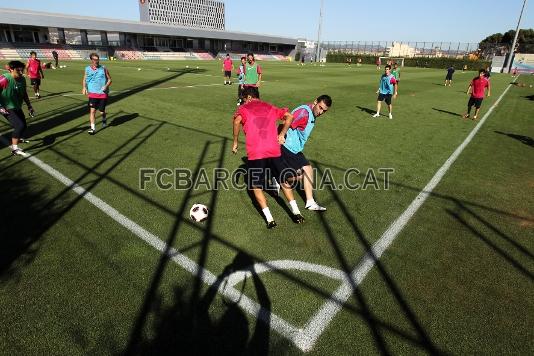 L'activitat del primer equip s'ha reprs a les 9 del mat. Foto: Miguel Ruiz - FCB.