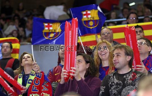 El públic va acudir en massa al Palau Blaugrana per gaudir de la Final Four.