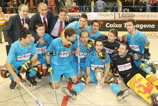 Els blaugranes es van proclamar campions a Reus, aconseguint el primer títol de la temporada.