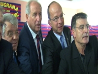 Cardoner, Rexach, Minguella y ngel Perez, presidente de la PB Foment Martinenc.