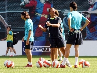Light training session prior to final