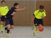 L'equip infantil, durant la final de la Copa Catalunya la temporada passada