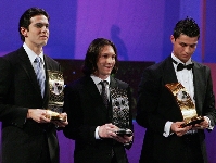 Messi, en la gala del ao pasado, cuando fue galardonado como segundo mejor jugador del mundo, por detrs de Kak y por delante de Cristiano Ronaldo.