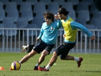 Double sessions in the Miniestadi