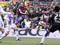 Partit de la temporada passada entre el Barça i el Valladolid.
